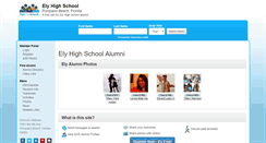 Desktop Screenshot of elyhighschool.org